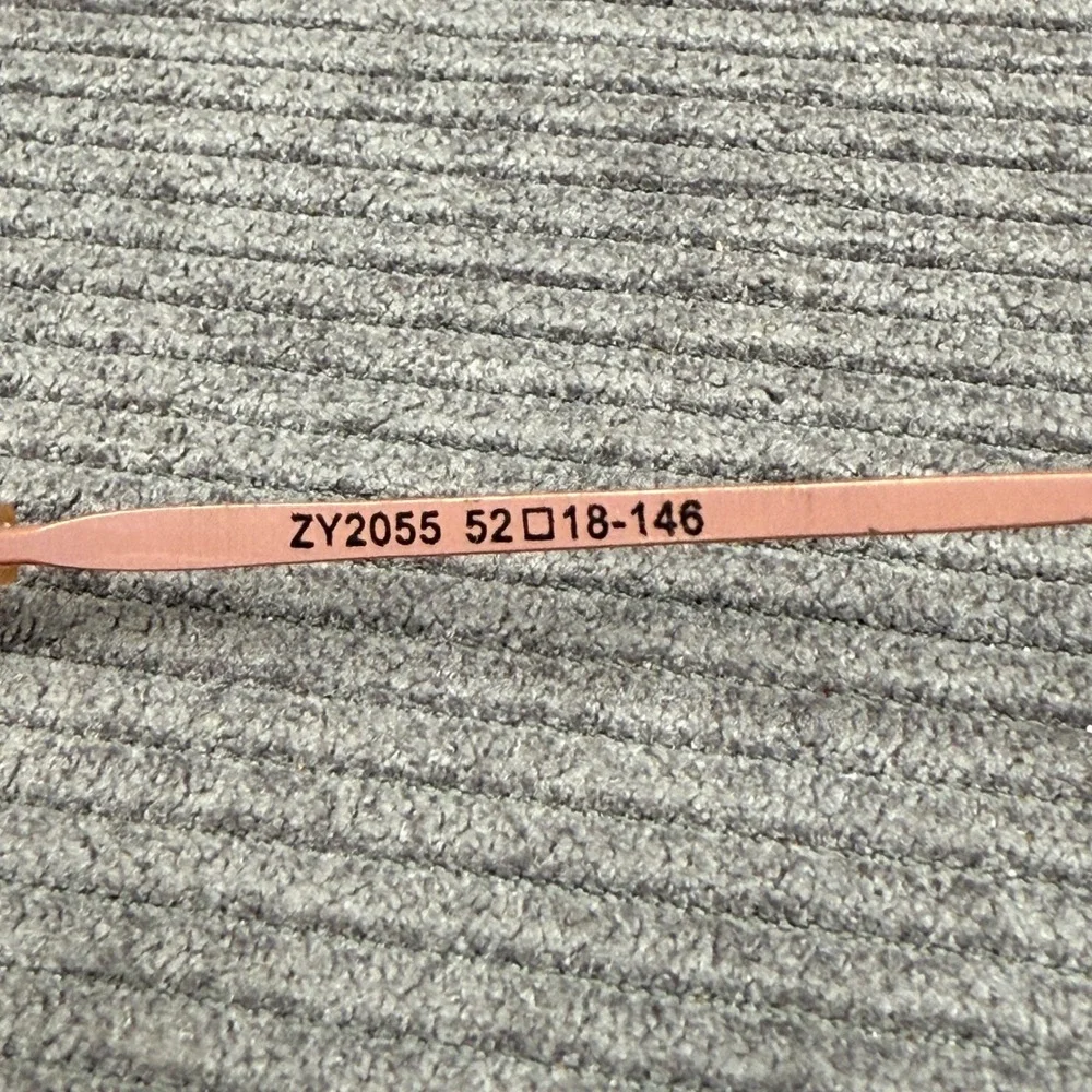 Zenni Optical Square Y2K Eyeglasses Frames‎ Rose Gold  Pink ZY2055 52-18-146